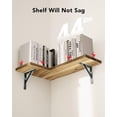 thumbnail image 3 of FURNINXS Floating Shelves, Set of 4 Rustic Corner Shelves Wall Shelf Decor Maximize Corner Space for Home Office Bedroom Bathroom Kitchen, 3 of 6