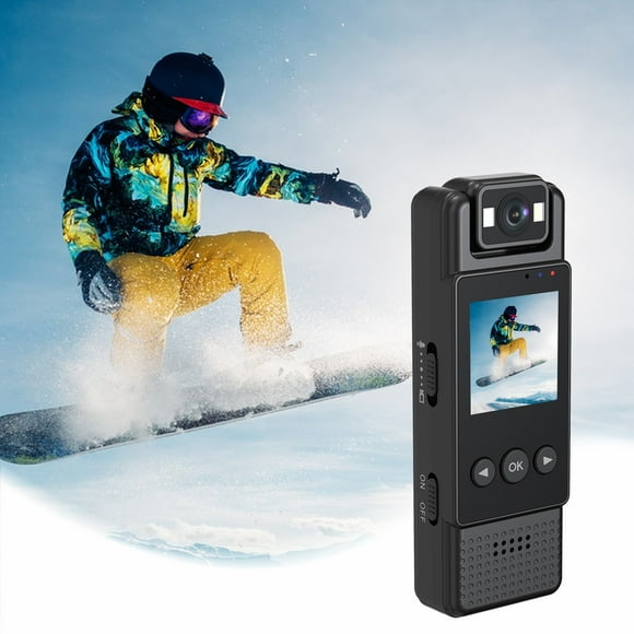 COFEST 1080P High-definition Lens with 180 Degree Rotation Infrared Night Vision Card Insertion Recording and Recording Function WI-FI Pocket Recorder Black