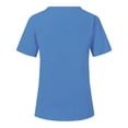 thumbnail image 3 of Hauts d'Été pour Femmes 2023 Hauts à Manches Courtes Col en V Uniforme de Travail Infirmier T-shirts, 3 of 6