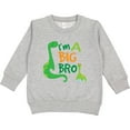 thumbnail image 2 of Inktastic I'm a Big Bro Dinosaur Boys Brother Announcement Toddler Sweatshirt, 2 of 4