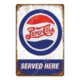 thumbnail image 4 of Letreros de metal vintage de cola helada, placa de hojalata, decoración retro vintage para bar, pub, club, calcomanía de pared, póster de metal para cueva de hombre YA006, 4 of 5