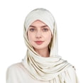 thumbnail image 3 of LILIYA Hijab for Women, Muslim Long Turban Undercap Set, Instant Scarf, Prayer Clothes For Girls, Abaya, Solid Lightweight Long Adjustable Stretch Elastic Shawl, 3 of 4