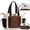 Cream & Brown, variant on Tote Bag for Women, Lightweight Quilted Handbags with Compartments, Puffer Tote Bag for Work Travel Nurse School Daily Travel Gym (Cream & Brown)