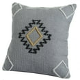 thumbnail image 4 of LR Home Ox Bay Hand-Woven Gray/Yellow Geometric Cotton Blend Pillow Cover, 4 of 7
