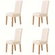 thumbnail image 2 of DEKAXID - Juego de 4 o 6 fundas para sillas, impermeables, de fibra de leche, con respaldo para comedor, restaurante, cocina, decoración del hogar, 2 of 7