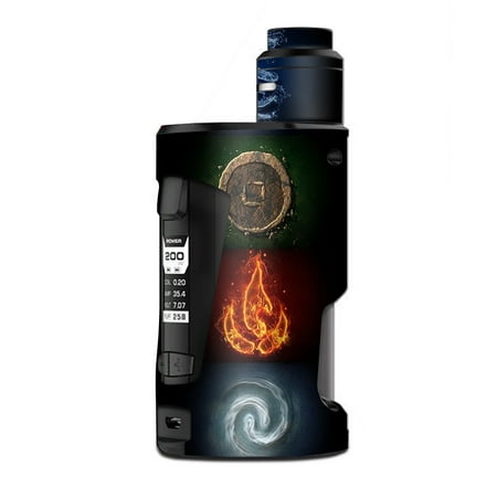 Fire Element Sticker Skin Decal Vinyl Wrap for Geekvape GBox Squonk Kit 200W Vape Kit skins stickers cover/ Elements Water Earth Fire Air ()