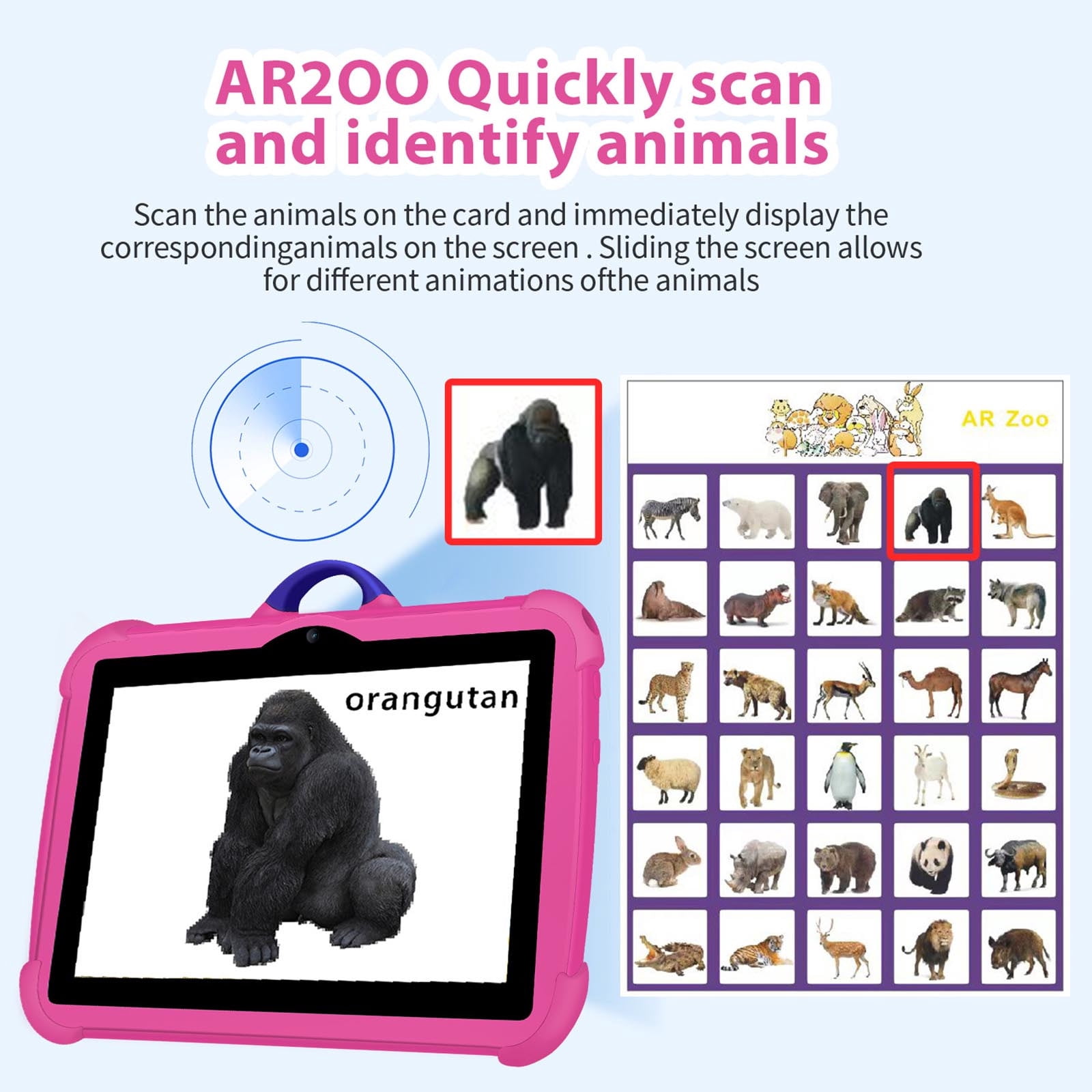 Kyusrd 7-inch android WIFI Bluetooth Children's Tablet Computer
