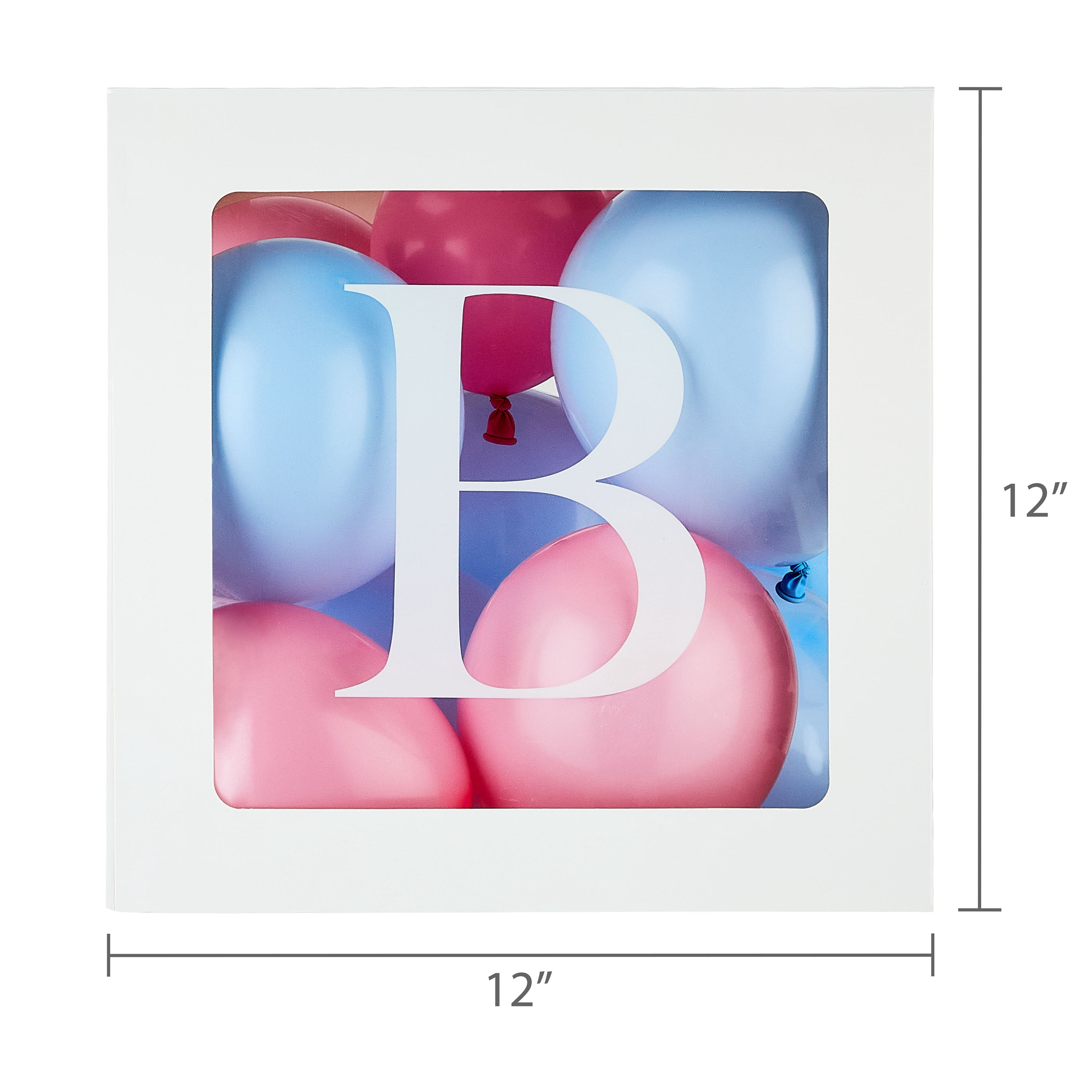 Pink and Blue Baby Balloon Block Decor Kit, 60 Pieces, by Way To Celebrate