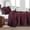 B01-Burgundy, variant on Queen Size Grey Quilt Set, Classic Geometric Spots Stitched Pattern PreWashed Microfiber Chic Rustic Look Ultra Soft Lightweight, All Season 3 Piece Bedspread