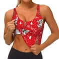 thumbnail image 3 of Balery Christmas Deer 1 Sujetadores deportivos con espalda cruzada para mujer, acolchados, sin costuras, de alto impacto, ideales para yoga, gimnasio, entrenamiento y fitness.-Medium, 3 of 8