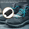 thumbnail image 4 of 100pcs Zipper Pulling Rope Lock End Piece Zipper Clip Buckle Head Plastic Zippers Ropes Stopper Ropes Cap Making Kit Quick Unbound Lace Ironman Triathlon Running Shoes, 4 of 6