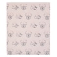 thumbnail image 2 of Minnie Mouse Allover Print Pink Baby Blanket for Infant Girls, 2 of 7