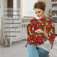 thumbnail image 4 of Haiem X-mas and New Year Baby Nursing Cover & Nursing Poncho - Multi Use Cover for Baby Car Seat Canopy, Stroller Cover, 360°Full Privacy Breastfeeding Coverage, 4 of 9