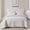 Beige, variant on FanciHommie 3-Piece Coverlet with Pillowcases Grid Pattern Quilted Bedspread Set Queen Size White