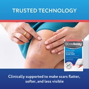 ScarAway Clear Silicone Scar Tape, Medical Grade Cut-to-Size Silicone Strip for Hypertrophic and Keloid Scars, from Surgery, Burns, and more - 60” Roll