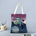 thumbnail image 2 of Star vs. las Fuerzas del Mal Bolso de tela con estampado de lienzo para mujer, bolsa de compras reutilizable y estética, con cremallera interior, regalo para mujer,40*40cm., 2 of 6
