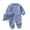 Light Blue, variant on Coerni New Born Baby Girl Cotton Linen Romper with Hat Girls One-Piece Outfits Button Down Shirts Jumpsuit Ruffle Preemie Clothes