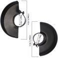 thumbnail image 1 of Amoladora angular Cubierta de amoladora angular de seguridad Protector de amoladora angular utilizado para 115 con amoladoras angulares 125, accesorios para herramientas eléctricas Negro 2 piezas - XianweiShao 8390615689793, 1 of 1