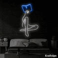 thumbnail image 3 of Craftnamesign Girl Reading Book Neon Sign, Book Store Decor, Library Signs, 3 of 4