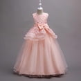 thumbnail image 6 of ATOGUTA Girl Dresses for Special Occasions Pink Sleeveless Tulle Long Formal Wedding Pageant Party Fancy Princess Ball Gown Dresses 5T-15, 6 of 6