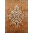 thumbnail image 1 of Ahgly Company Machine Washable Indoor Rectangle Industrial Modern Mahogany Brown Area Rugs, 5' x 7', 1 of 1
