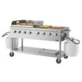 thumbnail image 2 of 60 in. 8-Burner Commercial Outdoor Propane Gas Grill with 30 in. Griddle in Stainless-Steel, ETL Listed (CGKIT6-G30), 2 of 11