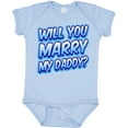 thumbnail image 3 of Inktastic Will You Marry My Daddy (blue) Boys or Girls Baby Bodysuit, 3 of 5
