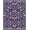 Purple, Pattern 4, variant on ODIKA Horror Bat Gothic Damask Motif Vintage Filigree Scroll Ornamental for Home Office, Gaming Room, Under Desk, Non-Slip Chair-Friendly
