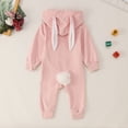 thumbnail image 7 of Easter Outfit Toddler Boy Funny Bunny Letter Embroier Long Sleeve Romper Jumpsuit Girls Outfits for Baby 12-18 Months, 7 of 7