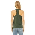 thumbnail image 2 of Bella Canvas 6008 Women`s Jersey Racerback Tank, XL, Military Green, 2 of 3