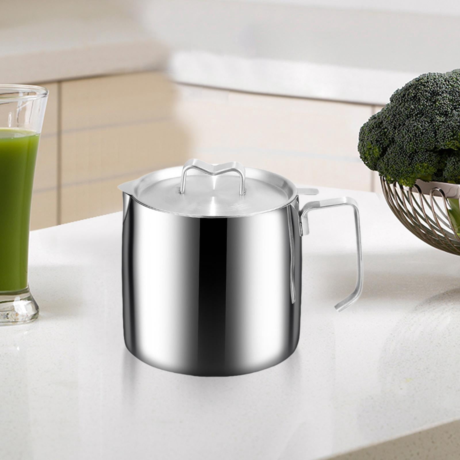 Esquirla Milk Pot, Frying Basket, Quick Heating, Removable, with Lid, Multifunctional Butter Warmer, Instant Noodle Pot, Sauce Pan, Frying Pan