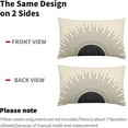 thumbnail image 4 of Black Sun Sunrise Sunshine Lumbar Pillow Covers 12X20 Inch Sunset Boho Abstract Decorative Pillow Cases Modern Bohemian Linen Throw Pillows Set of 2 Home Decor for Sofa Porch Couch Outdoor, 4 of 6
