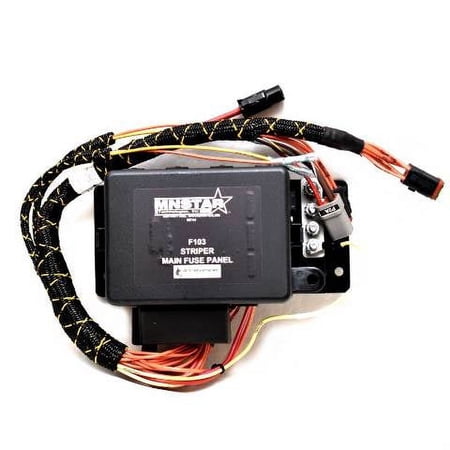 Striper Boat Main Fuse Panel F103 | MN Star 9 1/8 x 4 1/4 Inch Black