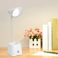 thumbnail image 1 of Vrorvz LED Eye Protection Desk Lamp for Students USB Rechargeable Reading Light with Adjustable Brightness 360 Gooseneck Sturdy Clip for Desk Dorm Office Video Conferences, 1 of 6