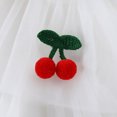 thumbnail image 6 of Girls Tutu Dress Cute Cherry Decor Flutter Sleeve A-Line Outfits Toddler Sweet Layered Tulle Princess Dress White 2-3 Years, 6 of 7
