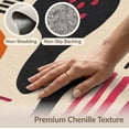 thumbnail image 6 of ODIKA 5'x7' Orange Pink Vibrant Abstract Geometric Washable Area Rug Modern Artistic Pattern with Bold Shapes for Small Living Room, Bedroom, Easy Care, Non-Shedding, Pet Friendly, 6 of 7
