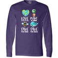 thumbnail image 3 of Inktastic Earth Day Plant a Tree Save the Bees Save the Seas Love Your Mother Earth Long Sleeve T-Shirt, 3 of 5