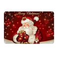 thumbnail image 2 of AMERTEER Christmas Print Doormat  Xmas Kitchen Bathroom Anti-Slip Floor Mat Carpet Foot Pad Rug, 2 of 2
