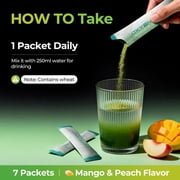 OxyEnergy Super Greens – Complete Superfood Blend with Probiotics, Prebiotics & Herbal Extracts [7.6g*7 strips/bag]