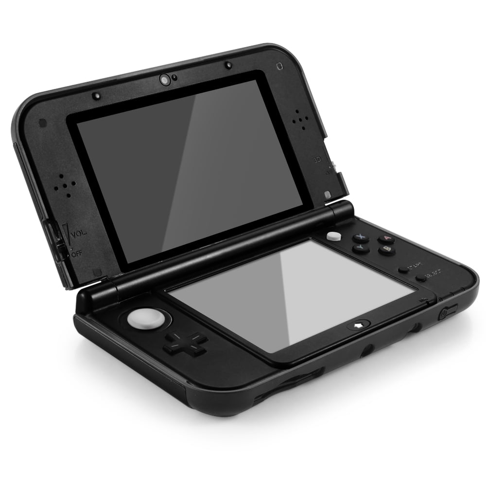 New 3DS XL Case Black Plastic Aluminium Full Body Protective Snap 