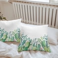 thumbnail image 7 of Waterproof Throw Pillow Covers Set of 2, 20x20 Inch Green Cactus Decorative Pillowcases Outdoor Pillow Slip Cushion Covers Set for Couch Tent Summer Tropical Botanical, 7 of 7