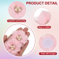 thumbnail image 3 of Unique Bargains Chiffon Flower Appliques for DIY Craft Clothing Wedding Pink, 3 of 7