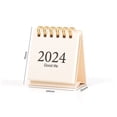 thumbnail image 3 of YAOMOBB Office Desk Calendar Simple Style Mini Desk Calendar Spiral Coil Date Recording 12 Monthly Plan Book, 3 of 7