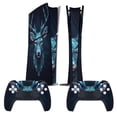 thumbnail image 2 of Dark Deer Geometric Console Skin Bundle for PS5 Pro Slim Disc & Digital / PS4 – Full Wrap + Dual Controller Flair, 2 of 5