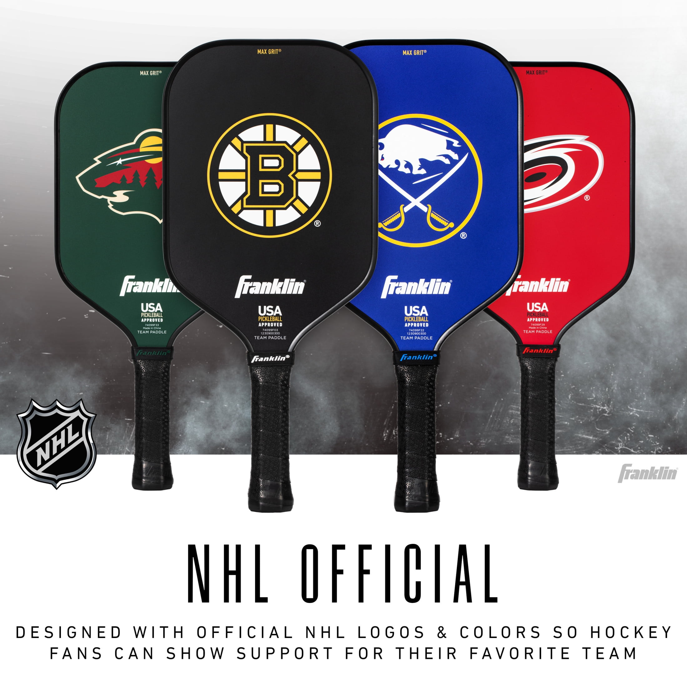 Franklin Sports NHL Minnesota Wild Pickleball Paddle - Official NHL Team Pickleball Paddles - USAP (USAPA) Approved Premium Quality Pickleball Paddles - Authentic Team Logos + Colors