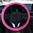 thumbnail image 4 of Universal Soft Warm Plush Car Steering Wheel Cover Elastic Automobiles Auto Steering-Wheel Case Protector, 4 of 5