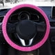 thumbnail image 2 of Riwesomey Auto decoración invierno cálido Universal Car-styling cálido felpa cubre coche volante cubierta perla terciopelo Automoción decorativa y accesorios Rosa roja, 2 of 5
