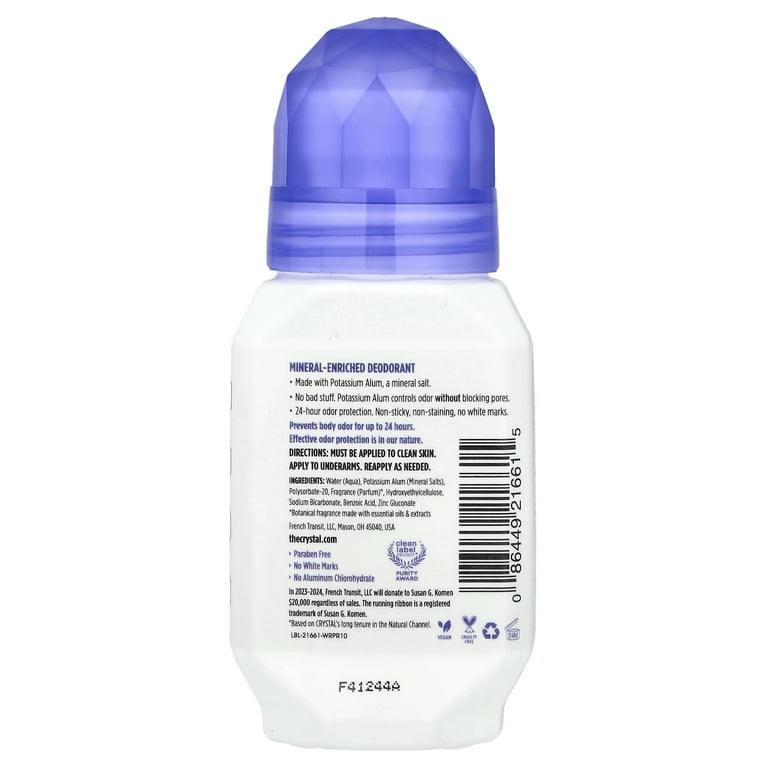 Crystal Essence Natural Lavender & White Tea Mineral Roll-On