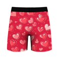 thumbnail image 6 of REORIAFEE Boxer Briefs for Mens Valentine's Day Heart Graphic Breathable Boxer Briefs Mid-Rise Comfort Elastic Waistband Underwear Men Stretch Boxers Pink L, 6 of 8