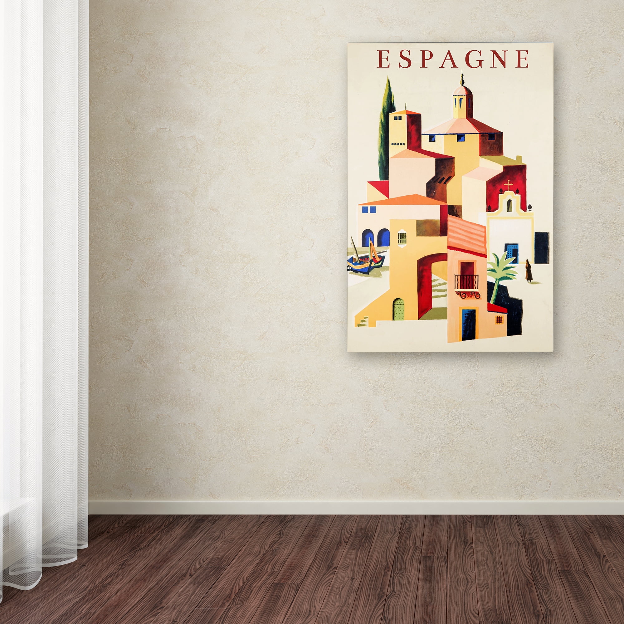 Trademark Fine Art 'Travel Espagne' Canvas Art by Vintage Apple Collection